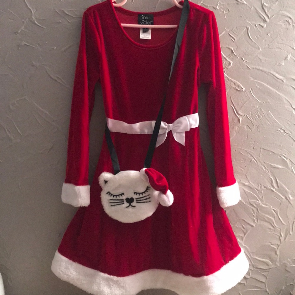 Christmas dress with purse
